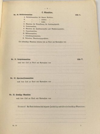 Kriegsmarine, M.Dv.Nr. 147 "Allgemeine Baubestimmungen 1 Nr. 19 - Vorschrift für Krängungsversuche" datiert 1939, DIN A4