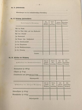 Kriegsmarine, M.Dv.Nr. 147 "Allgemeine Baubestimmungen 1 Nr. 19 - Vorschrift für Krängungsversuche" datiert 1939, DIN A4