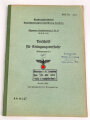 Kriegsmarine, M.Dv.Nr. 147 "Allgemeine Baubestimmungen 1 Nr. 19 - Vorschrift für Krängungsversuche" datiert 1939, DIN A4