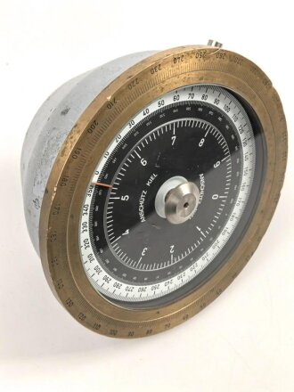 Anschütz Kiel Gyro Verstärker , sicherlich fertigung nach 1945. Durchmesser 24,5cm, Funktion nicht geprüft