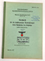 Kriegsmarine, M.Dv.Nr. 147 "Allgemeine Baubestimmungen 1 Nr. 22 - Vorschrift für die Schiffbaulichen Beobachtungen beim Anschießen der Geschütze" datiert 1939, DIN A4