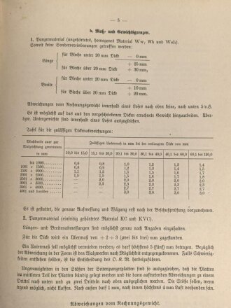 Kriegsmarine, M.Dv.Nr. 147 "Allgemeine Baubestimmungen 1 Nr. 27 - Liefervorschrift für Panzermaterial" datiert 1939, DIN A4