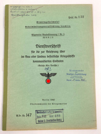 M.Dv.Nr. 147 "Allgemeine Baubestimmungen 1 Nr. 4 -...