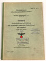 M.Dv.Nr. 147 "Allgemeine Baubestimmungen 1 Nr. 8 - Vorschrift" datiert 1942, DIN A4