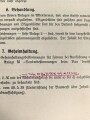 M.Dv.Nr. 147 "Allgemeine Baubestimmungen 1 Nr. 8 - Vorschrift" datiert 1942, DIN A4