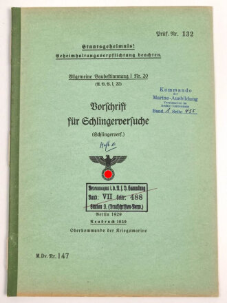 M.Dv.Nr. 147 "Allgemeine Baubestimmungen 1 Nr. 20 -...