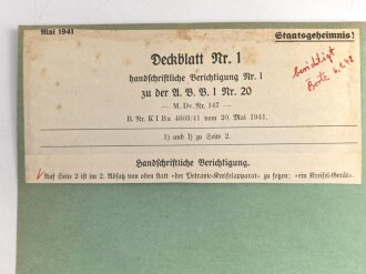 M.Dv.Nr. 147 "Allgemeine Baubestimmungen 1 Nr. 20 -...