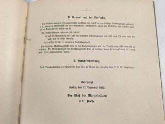 M.Dv.Nr. 147 "Allgemeine Baubestimmungen 1 Nr. 20 - Vorschrift für Schlingerversuche" datiert 1939, DIN A4