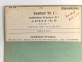 M.Dv.Nr. 147 "Allgemeine Baubestimmungen 1 Nr. 20 - Vorschrift für Schlingerversuche" datiert 1939, DIN A4