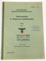 M.Dv.Nr. 147 "Inhaltsverzeichnis der Allgemeine Baubestimmungen Band 1" datiert 1939, DIN A4