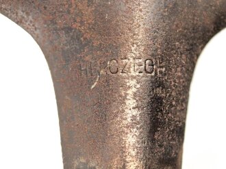 Tschechoslowakei, Spaten, stark gebraucht, Hersteller Herczegh