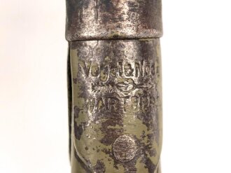 Österreich / Ungarn, Spaten vom Hersteller "Vogel & Noot, Wartberg" in Trageleder. Ungereinigt