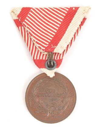 Österreich 1. Weltkrieg , kleine bronzene Tapferkeitsmedaille , am Band