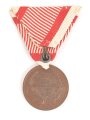 Österreich 1. Weltkrieg , kleine bronzene Tapferkeitsmedaille , am Band