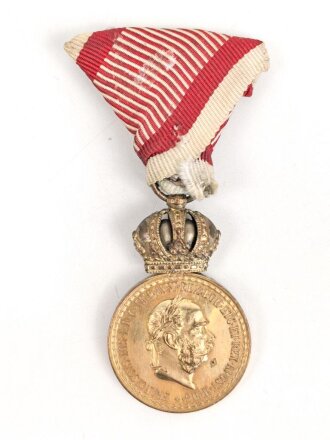 Österreich k.u.k. , bronzene Militärverdienstmedaille am Band