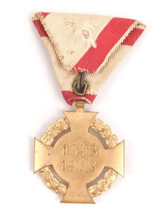 Österreich k.u.k. ,Militär Jubiläumskreuz 1908, am Band