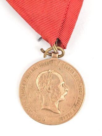 Österreich, Kriegsmedaille 2. December 1873, am Band