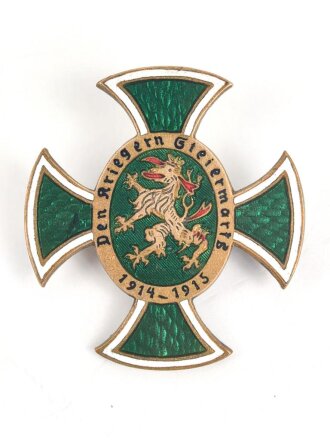 Österreich,  emailiiertes Mitgliedsabzeichen " Den Kriegern Steiermarks 1914 - 1915 " 35mm