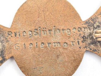 Österreich,  emailiiertes Mitgliedsabzeichen " Den Kriegern Steiermarks 1914 - 1915 " 35mm