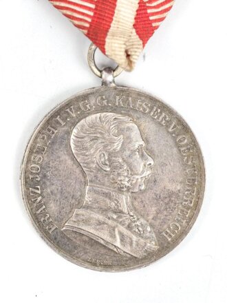 Österreich k.u.k., grosse  Silberne Tapferkeitsmedaille Kaiser Franz Joseph I.