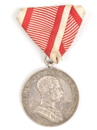 Österreich k.u.k., grosse  Silberne Tapferkeitsmedaille Kaiser Franz Joseph I.