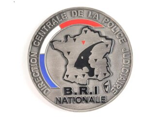 Polizei, Frankreich, nicht tragbare Medaille "B.R.I...