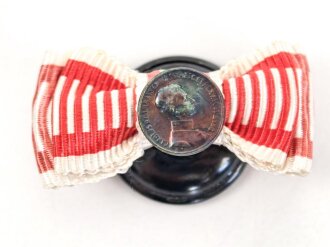 Österreich , Knopflochminiatur silberne Tapferkeitsmedaille