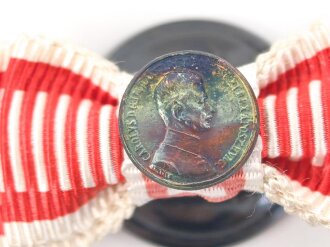 Österreich , Knopflochminiatur silberne...