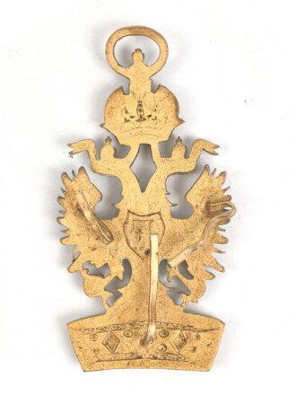 Österreich k.u.k. "Funeral-Orden" welche bei Begräbnissen mittels der Klammern an der Samtunterlage befestigt wurden, Gesamthöhe 58mm