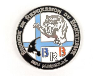 Polizei, Frankreich, nicht tragbare Medaille "DIPJ Marseille", Durchmesser 7cm