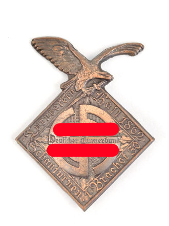Österreich , Turnerbund Blechabzeichen, Gesamthöhe 40mm