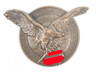 Österreich , Turnerbund Blechabzeichen, Gesamthöhe 45mm, Nadel fehlt