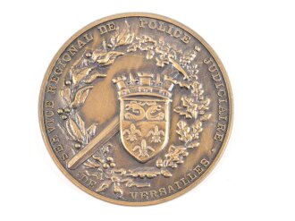 Polizei, Frankreich, nicht tragbare Medaille...