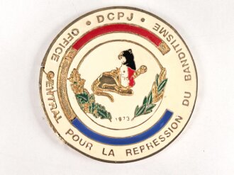 Polizei, Frankreich, nicht tragbare Medaille "DCPJ...