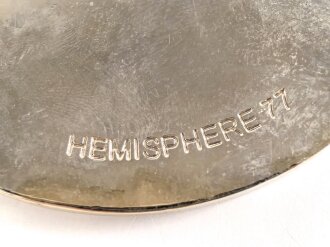 Polizei, Frankreich, nicht tragbare Medaille "Office Central", Durchmesser 7cm