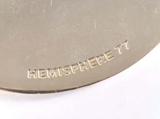 Polizei, Frankreich, nicht tragbare Medaille "PJ Rennes", Durchmesser 7cm