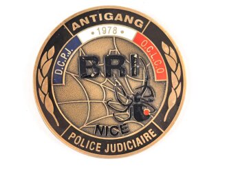 Polizei, Frankreich, nicht tragbare Medaille "BRI...