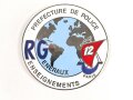 Polizei, Frankreich, nicht tragbare Medaille "RG 12 Paris", Durchmesser 7cm