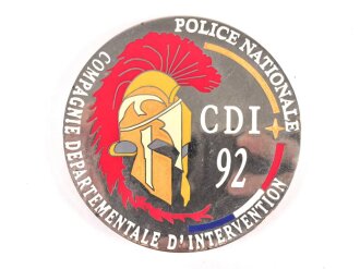 Polizei, Frankreich, nicht tragbare Medaille "CDI...