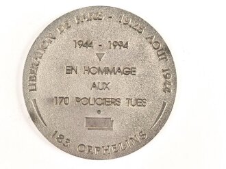 Polizei, Frankreich, nicht tragbare Medaille "Oeuvre...