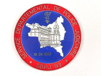 Polizei, Frankreich, nicht tragbare Medaille...