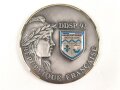 Polizei, Frankreich, nicht tragbare Medaille "DDSP 92", Durchmesser 7cm