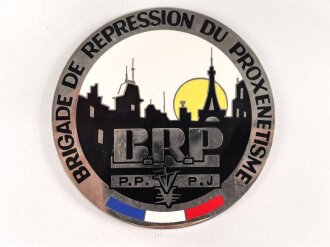 Polizei, Frankreich, nicht tragbare Medaille "B.R.P...