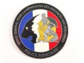 Polizei, Frankreich, nicht tragbare Medaille "Police Judiciaire", Durchmesser 7cm