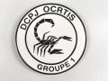 Polizei, Frankreich, nicht tragbare Medaille "DCPJ OCRTIS Groupe 1", Durchmesser 7cm