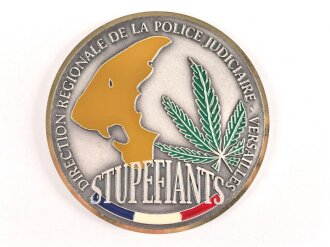 Polizei, Frankreich, nicht tragbare Medaille...