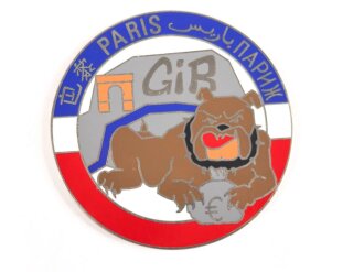 Polizei, Frankreich, nicht tragbare Medaille "GiB...