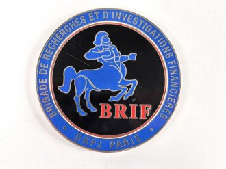 Polizei, Frankreich, nicht tragbare Medaille "BRIF -...