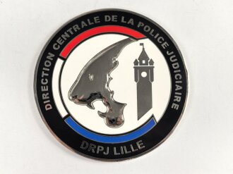 Polizei, Frankreich, nicht tragbare Medaille "DRPJ...