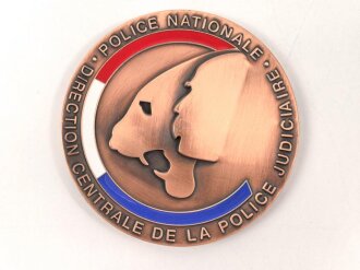 Polizei, Frankreich, nicht tragbare Medaille "Police...